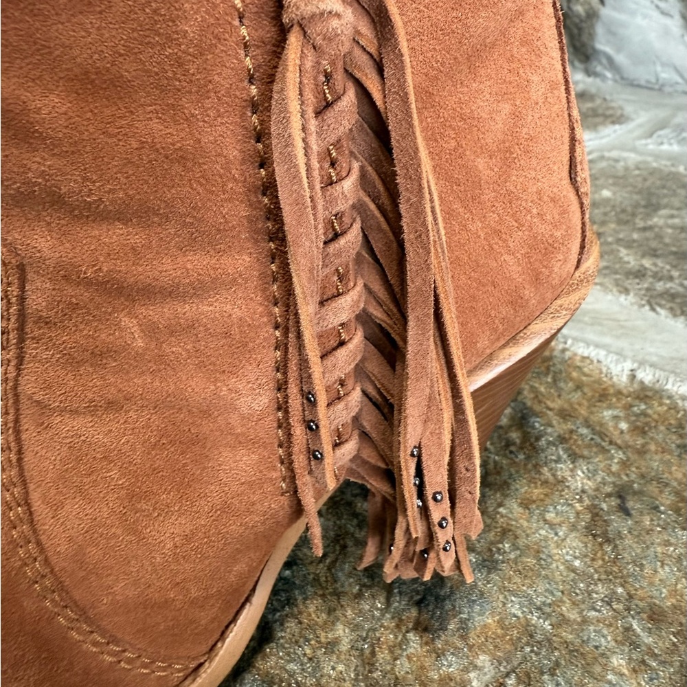 COACH Brown Suede Ankle Boots/Booties Size 7 - Picture 2 of 6